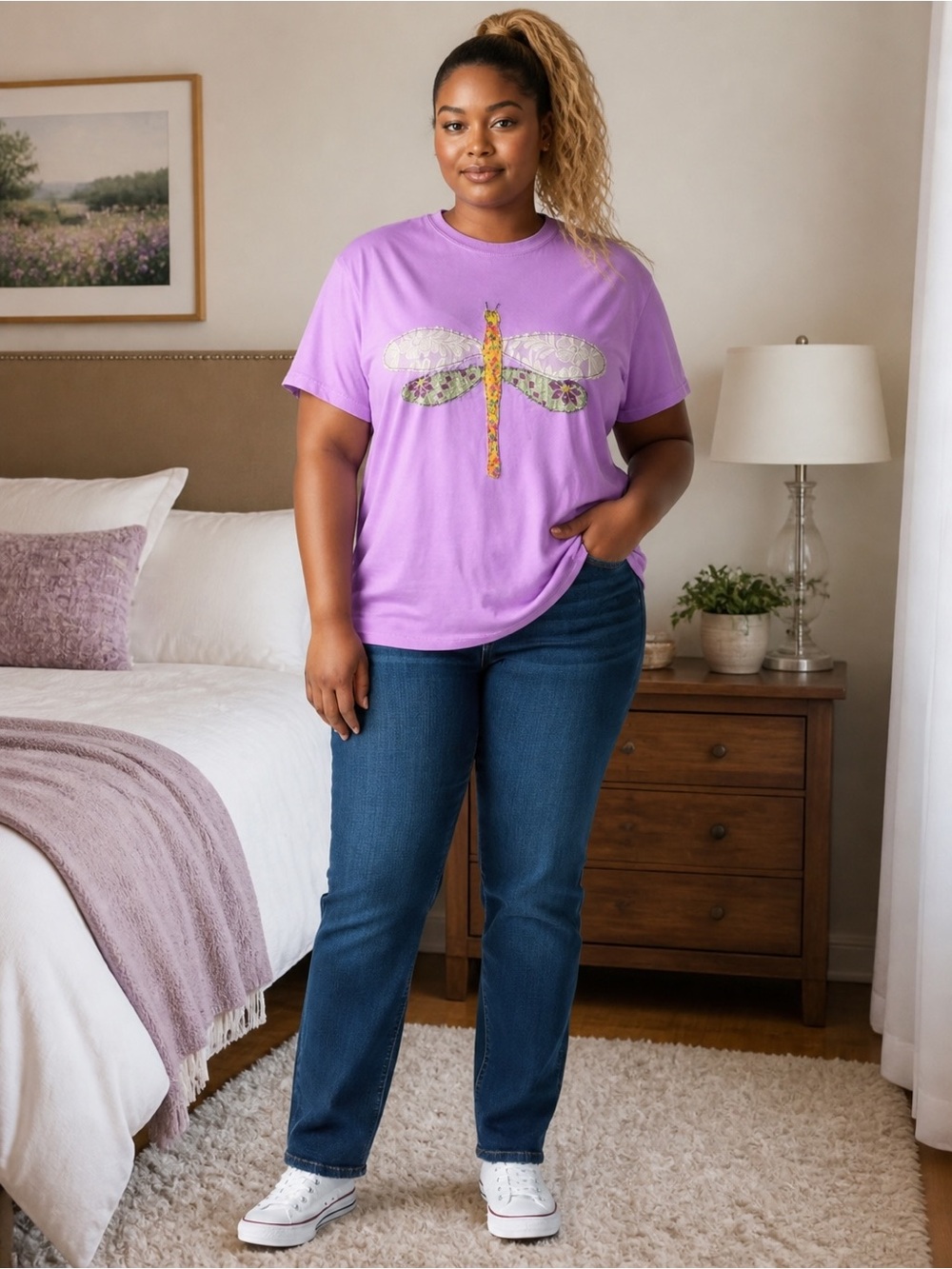 Comfort Colors Purple Crewneck Tee - 2XL